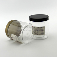 100/200/300/400/500/600g stockage des aliments boîte en plastique pot en plastique avec couvercle en aluminium boîte en plastique vissée
