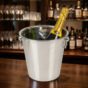 Stainless Steel Durable 5L American Style Floral Pattern <b>Ice</b> <b>Bucket</b> Mayur Exports for Hotels Bars Parties Events Catering - Product Image 3