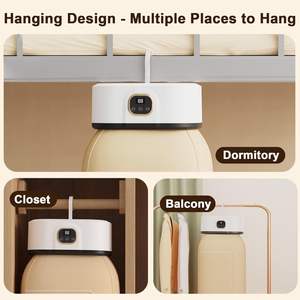 Défroisseur de vêtements automatique rapide, intelligent, à commande tactile, avec séchage UV PTC, parfumant, compact, portable, mini-sécheuse à vapeur électrique - Product Image 5