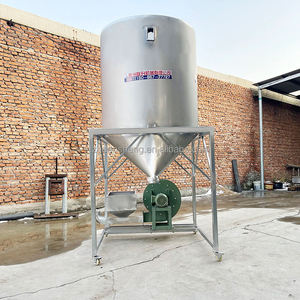 Prix du recyclage des déchets plastiques aujourd'hui : Combien coûte une tonne ? Silo en acier inoxydable avec ventilateur, réservoir de stockage, fabrication de granulés plastiques - Product Image 1