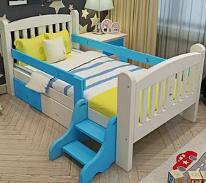 Princess Lit Enfant all'ingrosso struttura del <span class=keywords><strong>letto</strong></span> in legno <span class=keywords><strong>singolo</strong></span> sicurezza per bambini allargamento cuciture <span class=keywords><strong>letto</strong></span> grande Guardrail lettino per bambini - Product Image 5