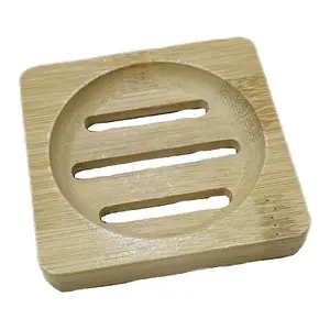 High Quality Soap Bamboo Dish Holder Non-slip Home Spa Shower Soap Tray