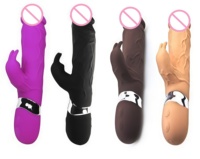 Vibrador de Conejo con Forma de Pene Simulado, Masturbador Femenino, Juguete Sexual Recargable para Orgasmos Intensos