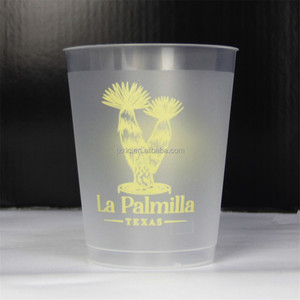 Gobelet flexible givré à <span class=keywords><strong>cadre</strong></span> floral linéaire 10oz Frost Flex - Product Image 4