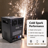 Machine à étincelles froides sans fil DMX 750W pour fontaines de feux d'artifice, idéale pour les événements scéniques et les mariages