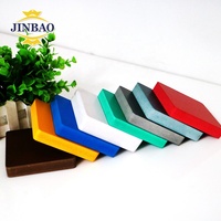 JINBAO blanc 1220 2440 panneau de mousse pvc flexible présentoir panneau de mousse pvc wpc panneau de mousse pvc 1cm