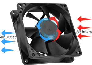 Ventilateur <span class=keywords><strong>de</strong></span> refroidissement axial sans brosse Red Wind DC 12V avec manchon roulement à billes lame en plastique OEM <span class=keywords><strong>Source</strong></span> d'alimentation électrique personnalisable - Product Image 2