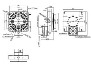 Roulement à rouleaux croisés à arbre creux Samsr 200 mm, rapport de réduction 10 pour moteur 750 W - Product Image 1