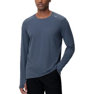 Camiseta Deportiva de Manga Larga para Hombre FOXA, Tejido de Punto, Absorbe la Humedad, Secado Rápido, Corte Regular, 100% Poliéster - Product Image 1