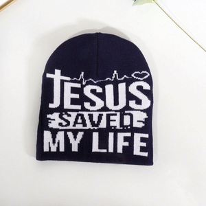 Gorros de Invierno Unisex a la Moda, Gorros de Punto con Diseño Jacquard de Jesús, Gorros Personalizados con Logotipo - Product Image 5