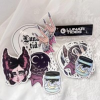 Packs d'autocollants en vinyle imperméables personnalisés avec carte de tête, ensembles d'autocollants découpés sur mesure résistants à l'eau et aux UV pour la décoration