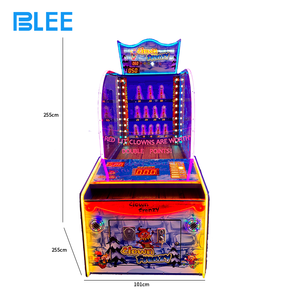 Payaso Frenzy Foam Ball Hit Throw Down the Clown Alley Games Redemption Ball Throw Arcade Shark Park Ticket Máquina de juego de lotería - Product Image 5