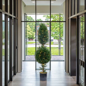 Nhà Máy Bán Hàng Trực Tiếp Nhân Tạo Cây Bách Lá Cây Cone & Sphere Topiary Với Được Xây Dựng-Trong Đèn Led Cho Nhà, Vườn, Patio, Văn Phòng - Product Image 3