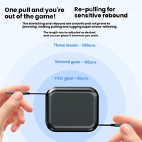 Câble rétractable de charge rapide C-C 240W pour téléphones mobiles USB-C, prend en charge la charge rapide et le transfert de données