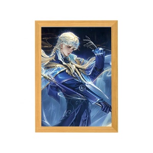 SLAM <span class=keywords><strong>DUNK</strong></span> Art Deco Spring Luz que cambia de color en forma de rectángulo con construcción y temas de arte Sublimación Marco de fotos de madera - Product Image 5