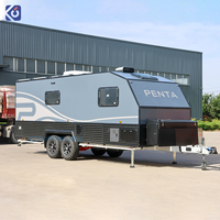 Caravane semi-tout-terrain CAMPTRL pour 2 à 6 personnes, fabrication directe d'usine, camping-car 4x4, caravanes de voyage à vendre