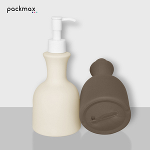 Ensemble de flacons pompe cylindriques en HDPE vides de qualité supérieure, 280 ml, pour shampoing, eau nettoyante et lotion - Product Image 3