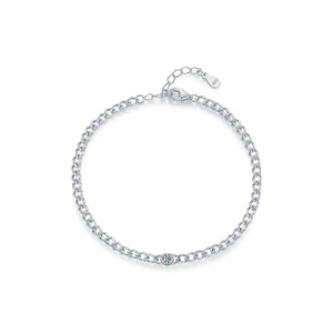 2026 Ins Minimal <b>Solid</b> S925 Sterling <b>Silver</b> Thin Chain Small Pearl <b>Bracelet</b> For Women Luxury Adjustable Daily Wrist Jewelry - Product Image 1