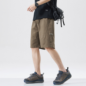 Pantaloncini Chino Estivi da <span class=keywords><strong>Uomo</strong></span> per Sport all'Aperto, Traspiranti, da Escursionismo, Larghi, ad Asciugatura Rapida, <span class=keywords><strong>Bermuda</strong></span> Fitness - Product Image 1
