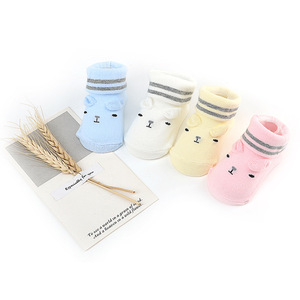 Chaussettes bébé en polaire 3D pour garçon et fille, motif lapin, pour Noël, sans risque de fragilité, en <span class=keywords><strong>laine</strong></span>, pour nouveau-né - Product Image 1