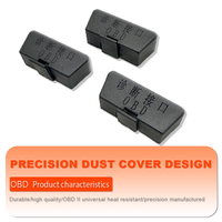 Universal OBD2 cubierta de polvo 16pin conector hembra PA66 conector de coche de nailon puerto de diagnóstico Protector gran oferta Bloqueo de pestillo obstrucción