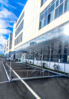 Grande serre mobile de haute qualité poulaillers mobiles serre à travée unique sur roues pour l'élevage