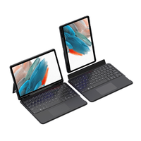 Casing Keyboard Trackpad dengan Lampu Latar untuk Samsung Galaxy Tab A8 10.5" Pemisahan Magnetik Auto Sleep/Wake