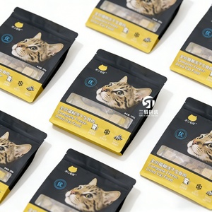 ถุงบรรจุอาหารสัตว์เลี้ยงแบบก้นแบนเคลือบลามิเนตอย่างดี ขนาด 10 กก. ถึง 25 กก. ผิวด้าน พร้อมซิปล็อค - Product Image 2