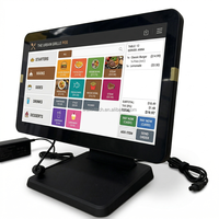 Terminal Punto de Venta Todo en Uno de 15.6 Pulgadas, Tableta de Escritorio con CPU I3/i5/i7, Windows 10/11, Pantalla Táctil de 10 Puntos, Android POS