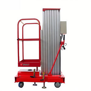 Pengangkat tiang elektrik aluminium Aloi, angkat beban stabilitas tinggi dengan kapasitas 150KG untuk pengangkat bahan lokasi konstruksi - Product Image 2