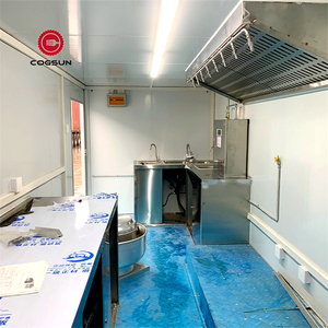 24ft פיצה גדולה ניידת מזון מהיר משאית מצויד במלואו ציוד bbq עם ציוד מטבח מלא
