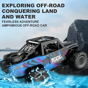 JHD Q191 Voiture tout-terrain amphibie 2.4G 4x4 pour tout-terrain et eaux peu profondes, véhicule d'escalade, jouet d'extérieur, cadeaux d'anniversaire - Product Image 4