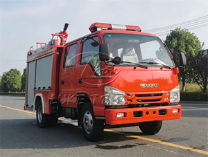 Camion de pompiers Isuzu 2cbm avec canon à eau sur le toit, portée de 50 m, camions de pompiers à vendre - Product Image 6