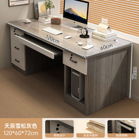 Escritorio Ergonómico Moderno de Madera para Computadora con Cajones de Almacenamiento para Oficina en Casa, Muebles Profesionales
