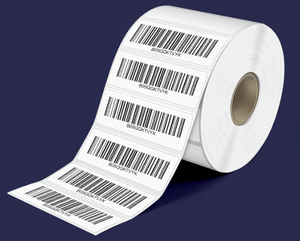 Étiquettes thermiques directes 2,25 x 0,75 po, dos noir, perforées, faciles à déchirer, 3-proof, sans BPA, compatibles avec la plupart des imprimantes thermiques - Product Image 2