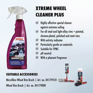 Nettoyant pour jantes Xtreme Wheel Cleaner Plus 750 ml, qualité garantie, pour un entretien professionnel des jantes et l'élimination des taches - Product Image 2