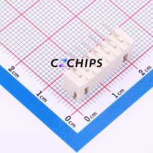 HCZZ0139-7 Wire-to-Board Pin Header Bent Lead Through Hole,P=2.54mm Connector 1x7P 2.5mm Right Angle Insert XH - Product Image 2