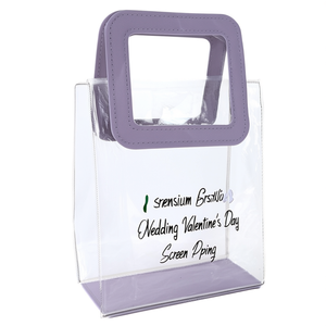 Transparent PVC Handbag <b>Gift</b> <b>Bag</b> Premium Sensation Children's Birthday <b>Wedding</b> Valentine's Day Screen Printing Surface - Product Image 2