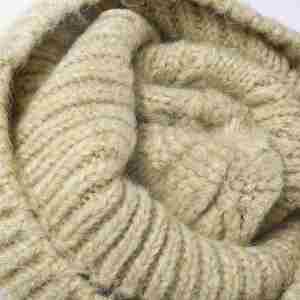 Gorro de lana de punto grueso de Jacquard a rayas de Invierno para mujer - Product Image 5