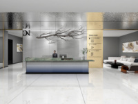 Comptoir de réception à lumière LED personnalisable de luxe pour hôtels salons bureaux hôpitaux-Installation gratuite moderne et durable