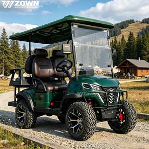 Voiturette de golf électrique haut de gamme à longue autonomie, alimentée au lithium, avec sièges confortables, idéale pour les parcs, les campus, la patrouille des propriétés et les trajets quotidiens. - Product Image 1