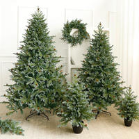 Sapin de Noël Artificiel Géant de Luxe Personnalisé de Haute Qualité, Fait Main, Moderne, avec Lumières LED