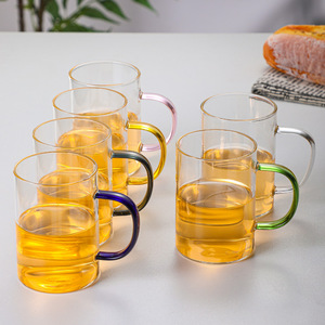 Thủy tinh BoroSilicate cao drinkware trong suốt xử lý cup với Shaped công suất nhỏ cho uống hàng ngày - Product Image 2