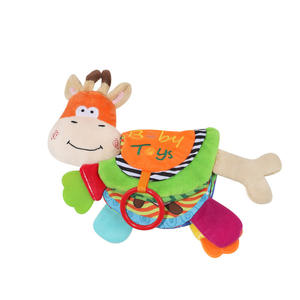 Mignon petit âne livre en tissu Animal Early Education Teether Book Soft peluche Baby Cloth Book - Product Image 3