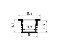 Profil de plafond encastré LED en aluminium pour bande lumineuse, offre spéciale