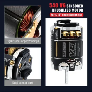 Moteur Brushless Sensored Étanche SURPASS Rocket RC 540 13.5T 17.5T 21.5T SPEC 3.175mm pour Voiture de Course RC 1/10 1/12 - Product Image 4