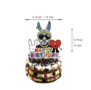 Artículos para Fiesta de Cumpleaños con Temática de Bad Bunny, Regalos para Fanáticos del <span class=keywords><strong>Cantante</strong></span>, Decoración para Fiestas de Cumpleaños para Niños y Niñas - Product Image 2