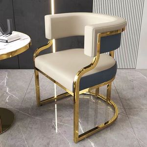 Silla de Comedor de Lujo KELLY, Silla de Sofá Mahjong para Oficina de Ventas de Hotel, Salón de Belleza, Silla de Maquillaje para Clientes de Salón de Uñas - Product Image 2