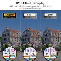 Système de caméra POE 8 canaux 5MP 8MP 4K avec audio bidirectionnel, vision nocturne couleur, détection intelligente des visages par IA, système de sécurité vidéo - Entrepôt US