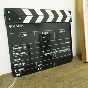 Clapboard en acrylique / Planche en ardoise - Accessoire de réalisateur pour le cinéma et la photographie - Product Image 2